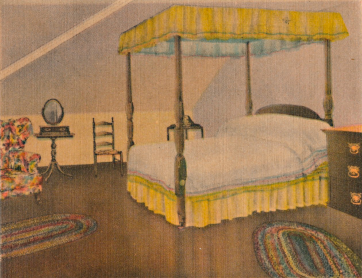 Mrs. Washingtons soveværelse, 1946 af Unbekannt