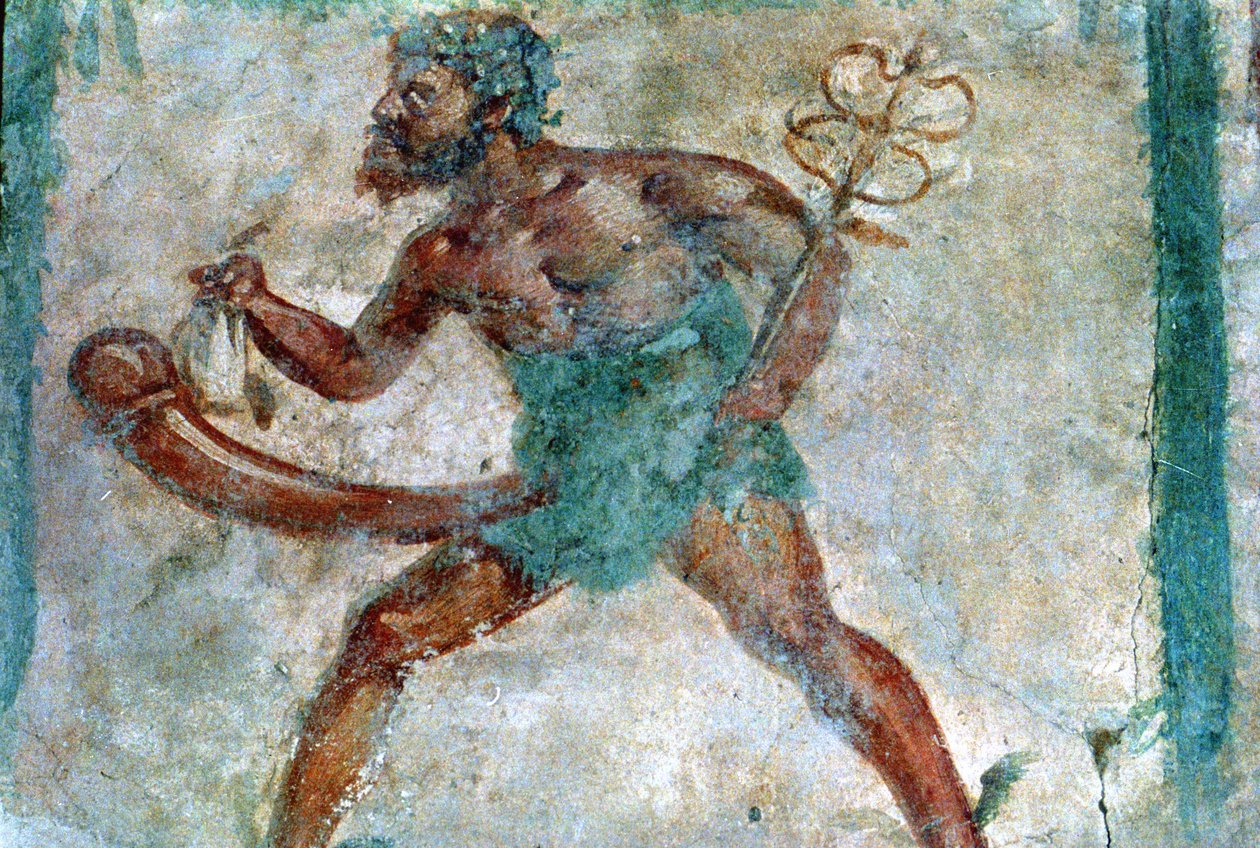 Vægmaleri af Merkur, Pompeji, Italien af Unbekannt