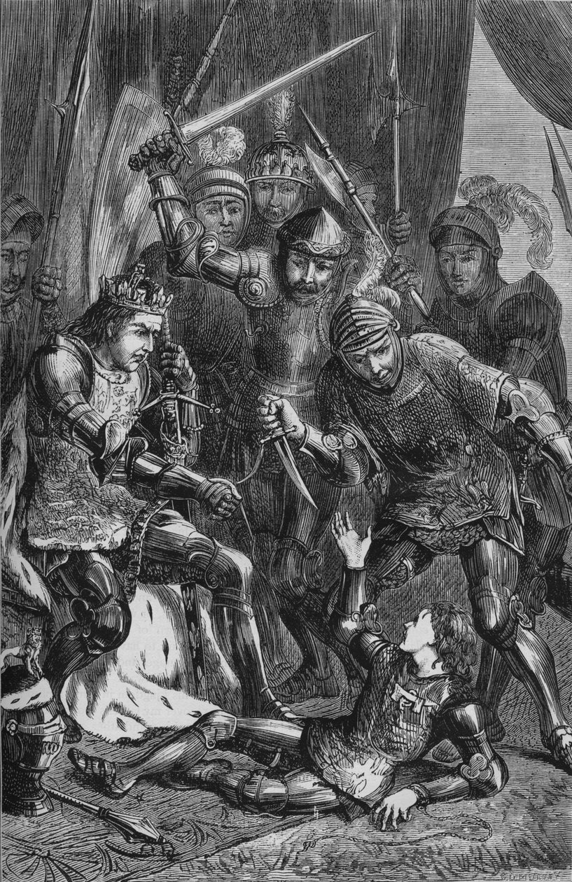 Mord på prins Edward i Tewkesbury, 4. maj 1471, c1880 af Unbekannt