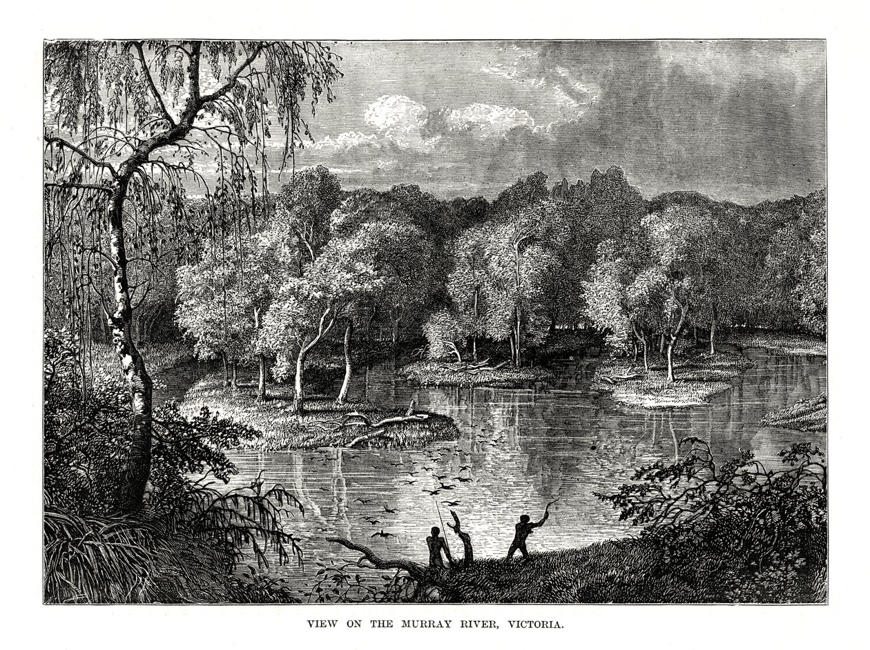 Murray River, Victoria, Australien, 1877 af Unbekannt