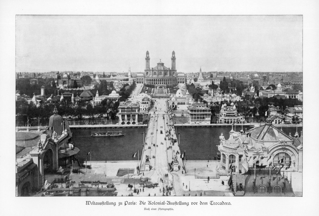 Museum of the Colonies, Trocadero, Paris verdensudstilling, 1889, 1900 af Unbekannt
