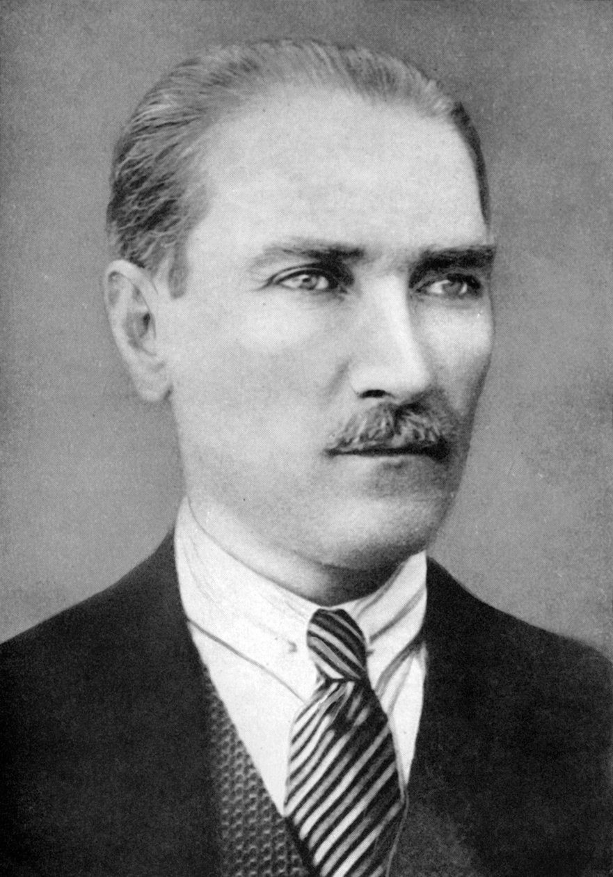 Mustapha Kemal Pasha 1881-1928, tyrkisk revolutionær, 1926 af Unbekannt