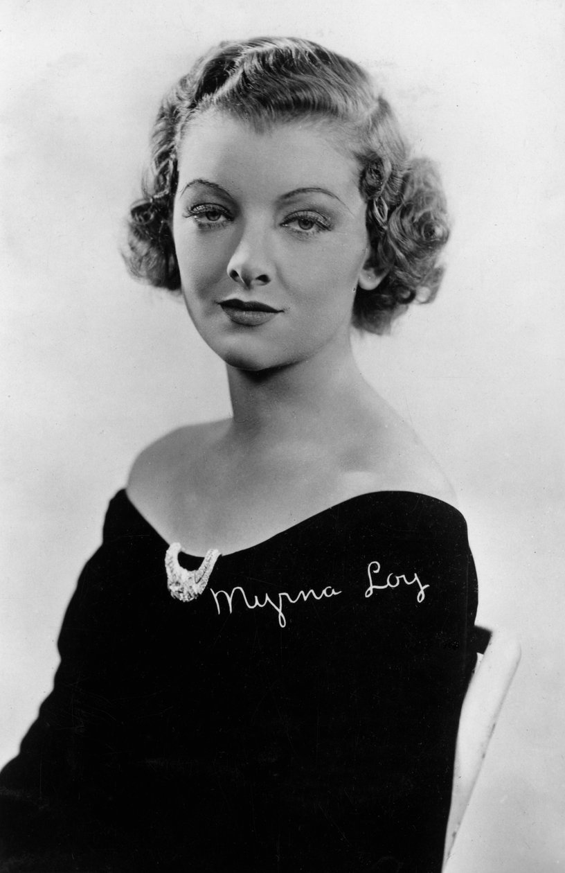 Myrna Loy 1905-1993, amerikansk skuespillerinde, 20. århundrede af Unbekannt