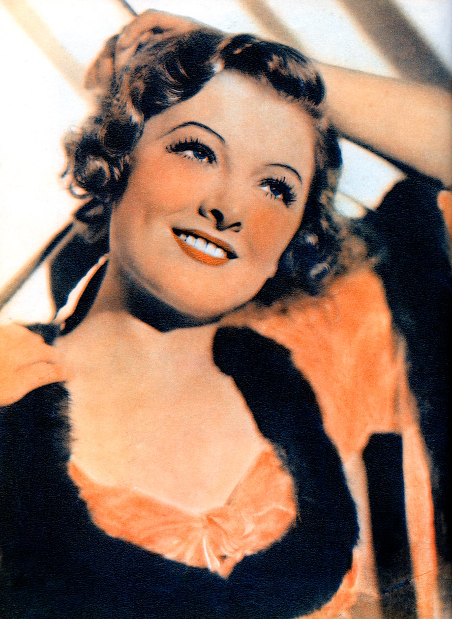 Myrna Loy, amerikansk skuespillerinde, 1934-1935 af Unbekannt