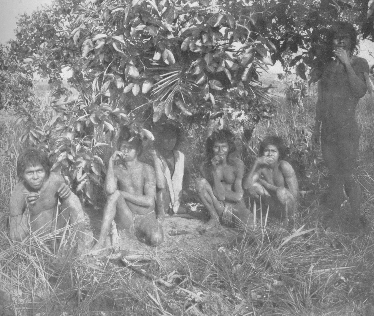 Nambikwara-indianere fra staten Matto Grosso, pacificeret af oberst Rondon, men endnu ikke helt dr. af Unbekannt