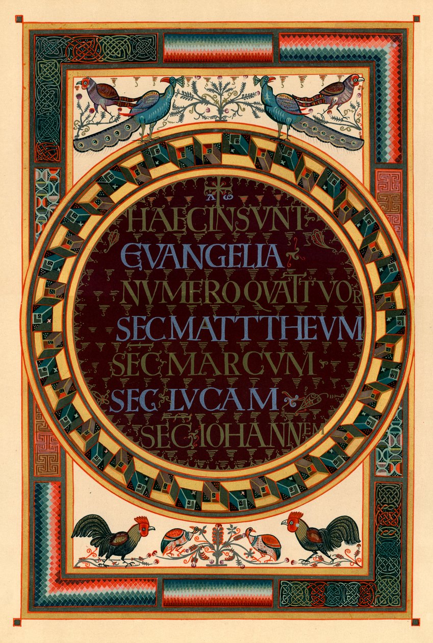 Navne på de fire evangelister, ca. 800 e.Kr af Unbekannt