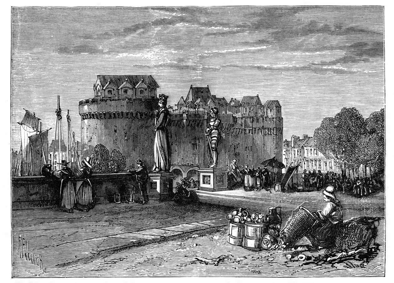 Nantes, ved Loire, Frankrig, c1890 af Unbekannt