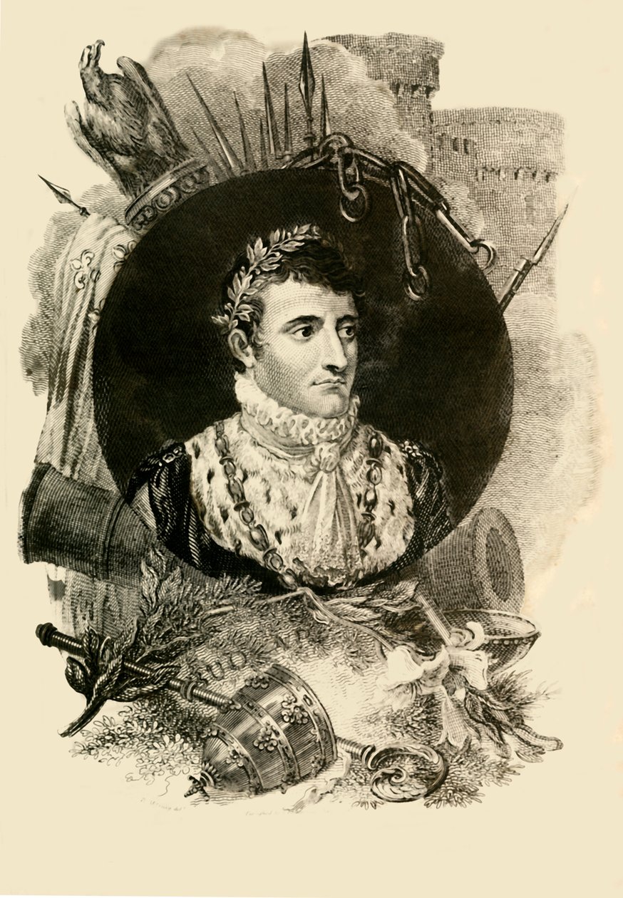 Napoleon Buonaparte, 1769-1821, 1816. af Unbekannt
