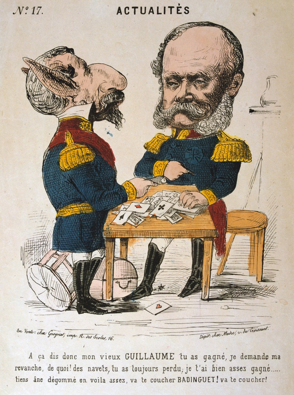 Napoleon III af Frankrig og Wilhelm I af Preussen, fransk-preussisk krig, 1870-1871 af Unbekannt