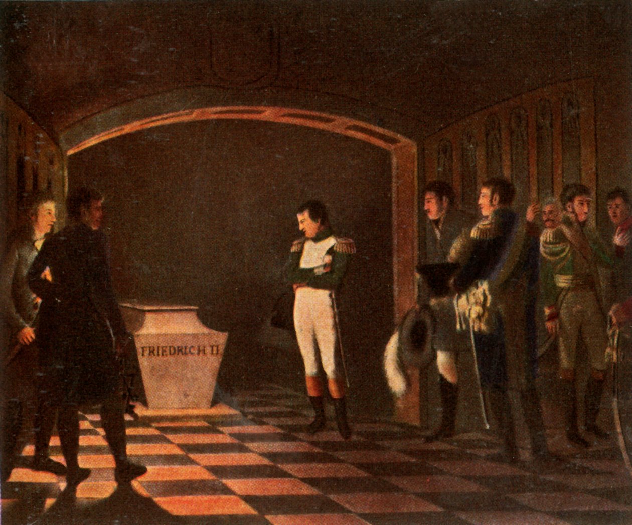 Napoleon I ved Frederik den Stores grav, 27. oktober 1806, 1936. af Unbekannt