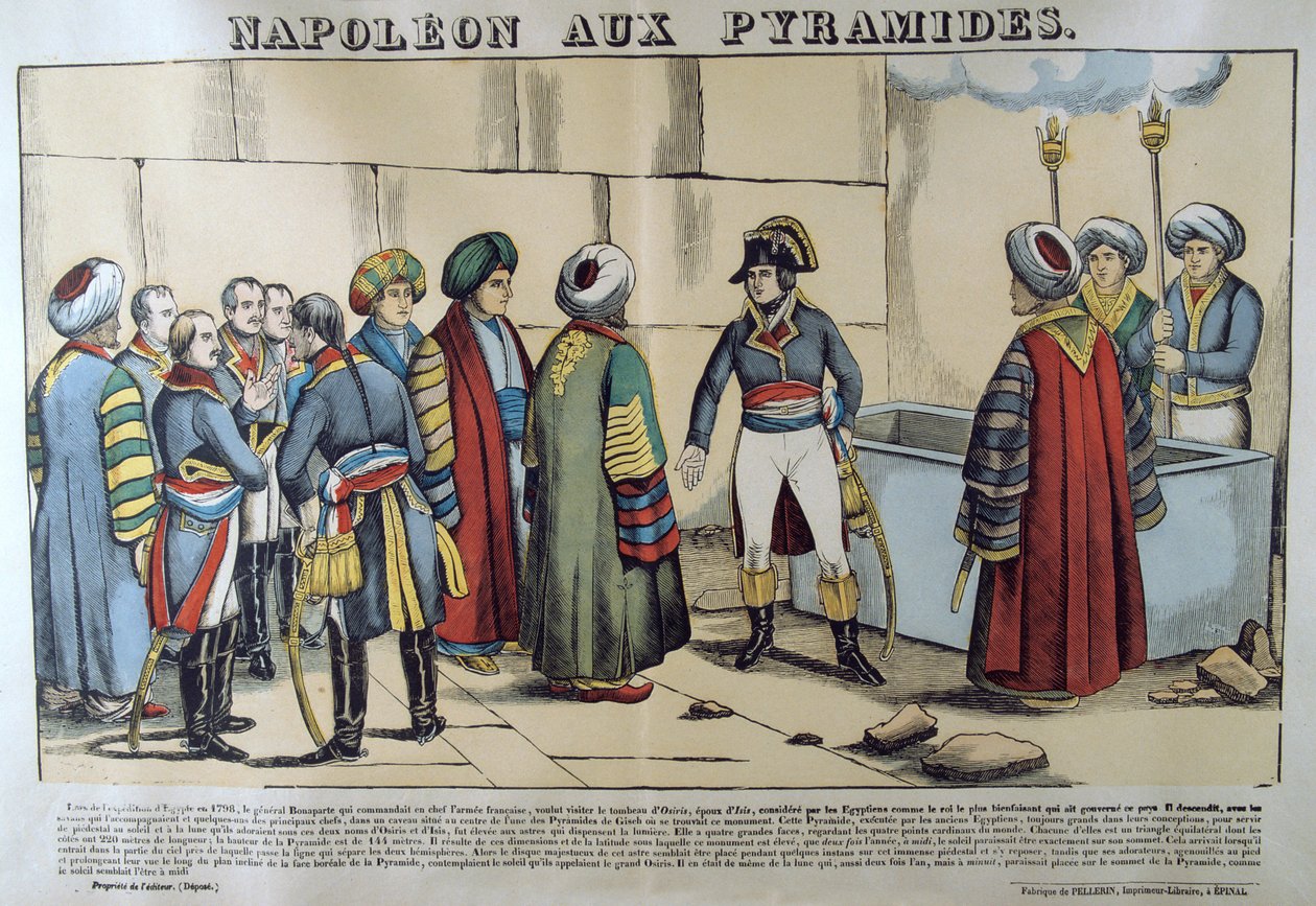 Napoleon ved pyramiderne, 1798, 1800-tallet af Unbekannt