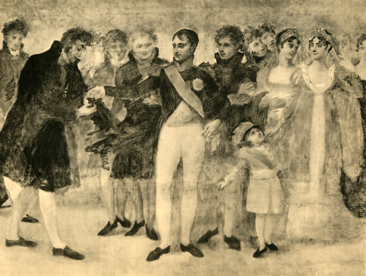 Napoleon dekorerede David på Salon du Louvre, Paris, 1808, 1921. af Unbekannt