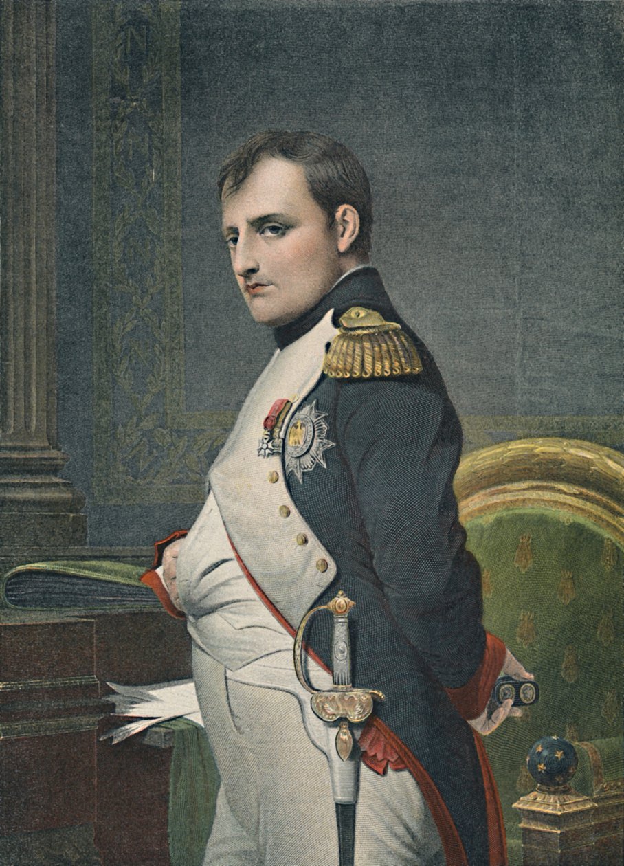 Napoleon i hans studie, c1800, 1896 af Unbekannt