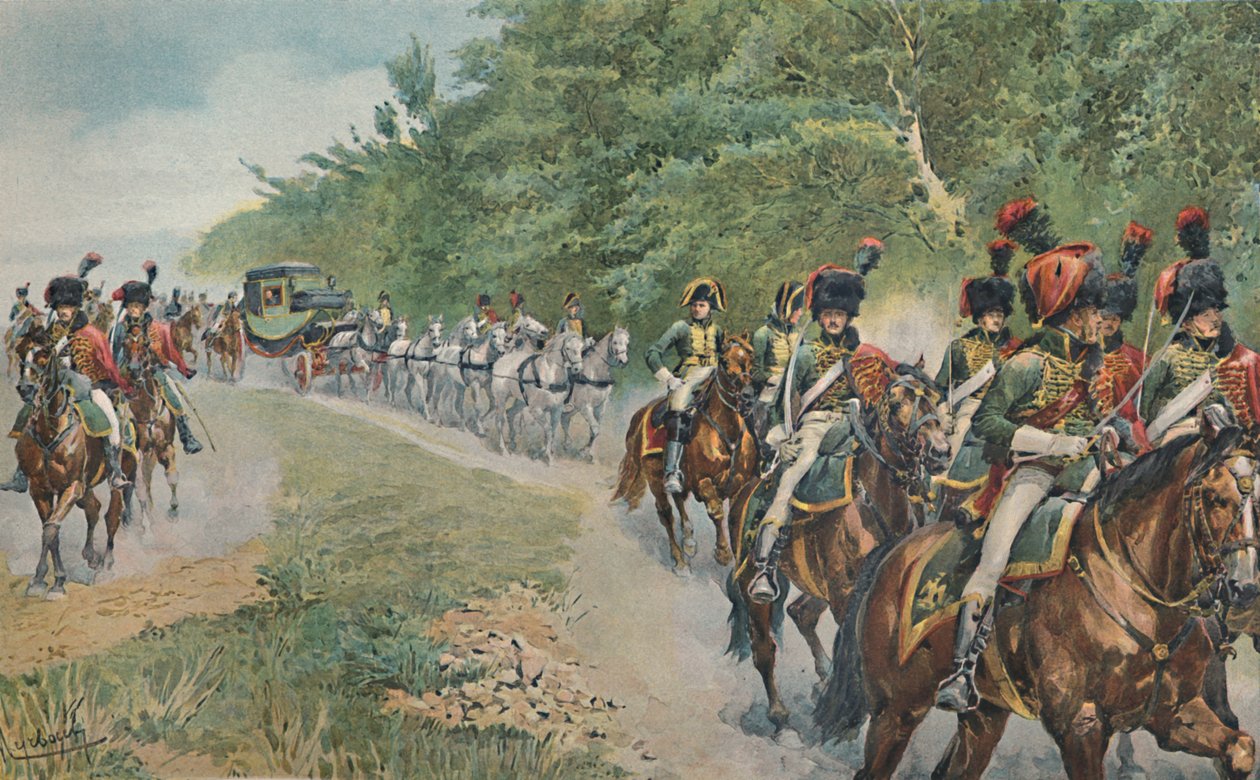 Napoleons rejsemåde, c1800, 1896. af Unbekannt