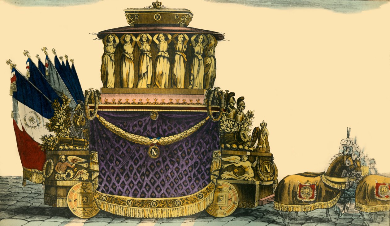 Napoleons begravelsesvogn, 1840, 1921. af Unbekannt