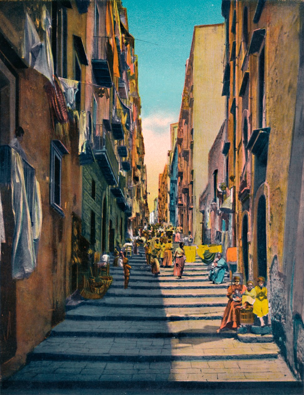 Napoli - Pallonetti Santa Lucia, c1900. af Unbekannt