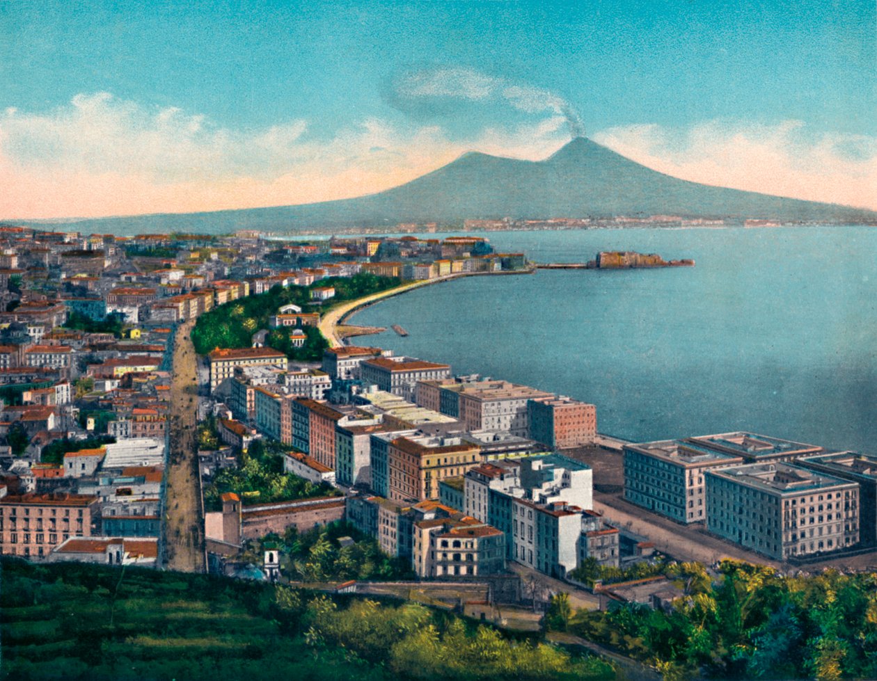 Napoli - Panorama Fra Villa Patrizia, Vomero, Fra Dilla Patrizia, Vomero, c1900. af Unbekannt