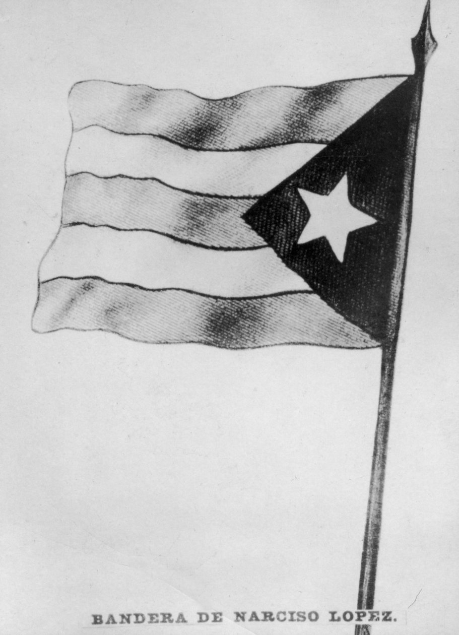 Narciso Lopezs flag, 1850