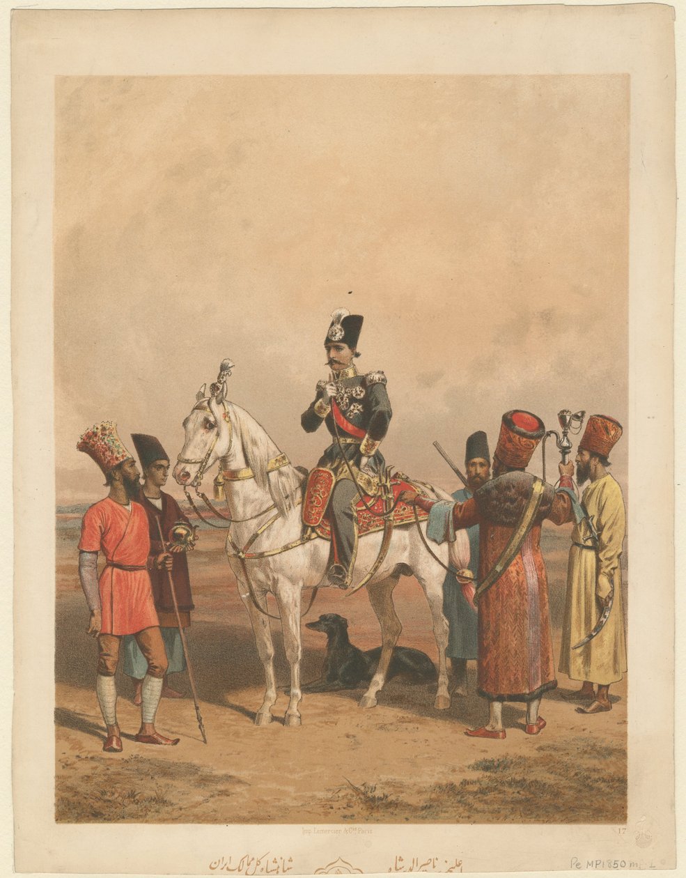 Nasser al-Din Shah Qajar 1831–1896, kejser af Persien, s. 1850 af Unbekannt