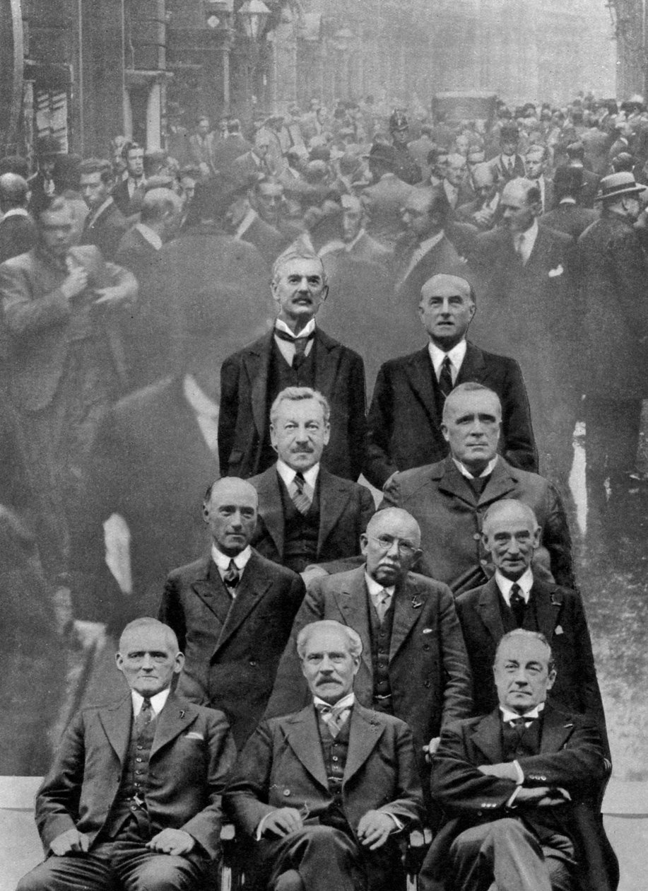 Nationalregering sammensat af medlemmer fra de tre vigtigste politiske partier, 1931 1937 af Unbekannt