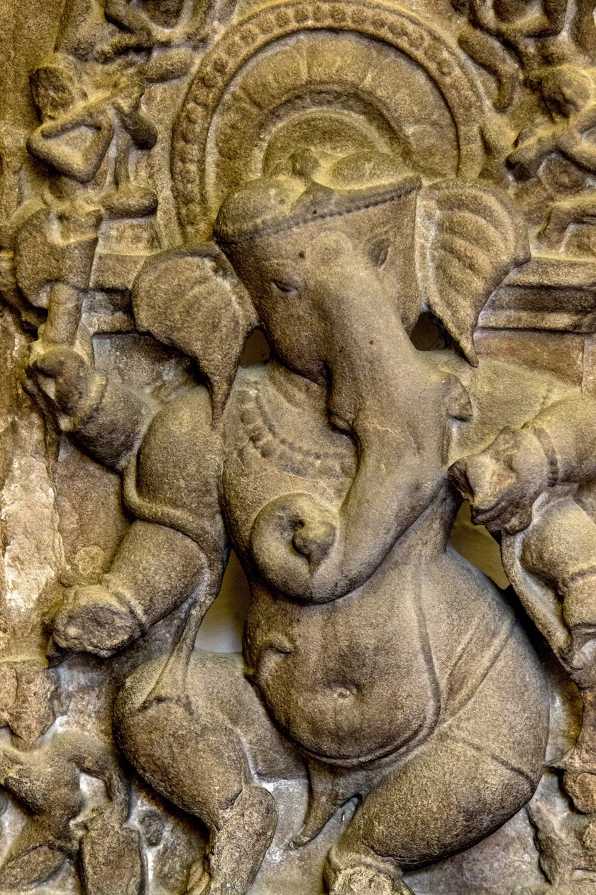 Indiens nationalmuseum, Delhi. Ganesh lettelse. Detalje. Indien. af Unbekannt
