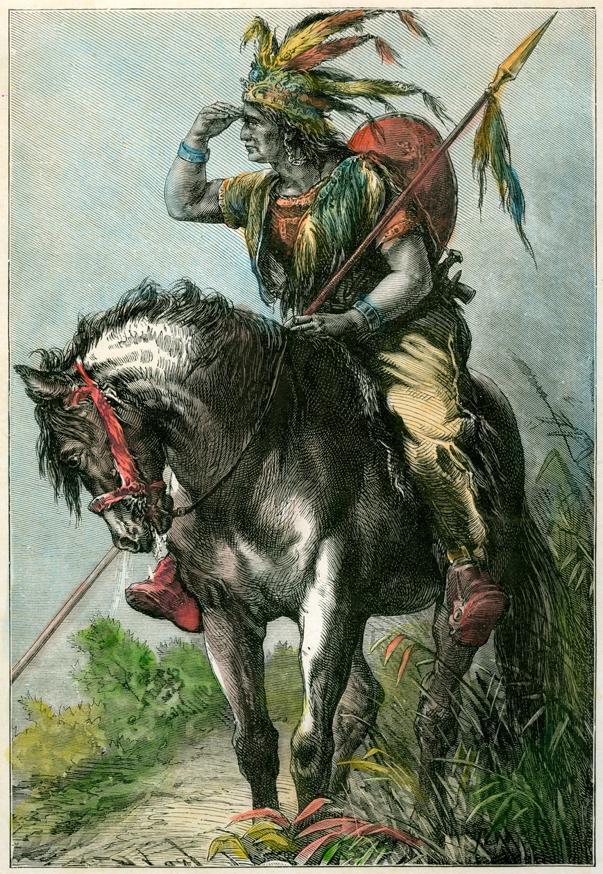 Indianerspejder, c1870 af Unbekannt