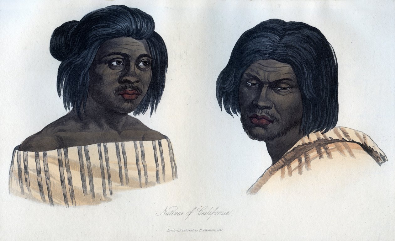 Indfødte i Californien, 1848 af Unbekannt