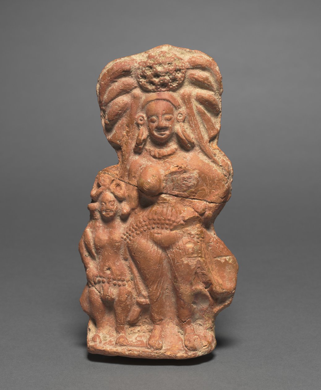 Nature Divinity Yakshi med Dværg Hermafrodit, ca. 100 f.Kr. af Unbekannt