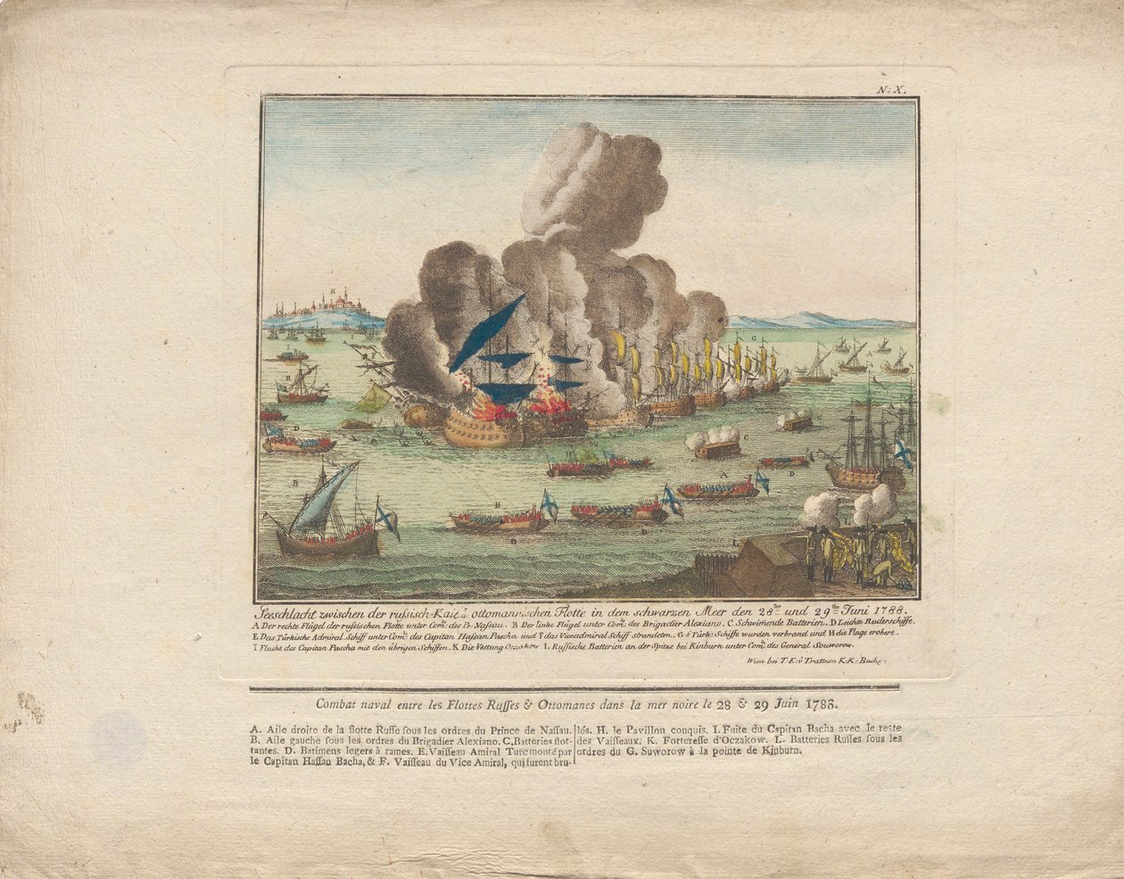 Søslag mellem den russiske og osmanniske flåde i Sortehavet den 28. og 29. juni 1788, 1788. af Unbekannt