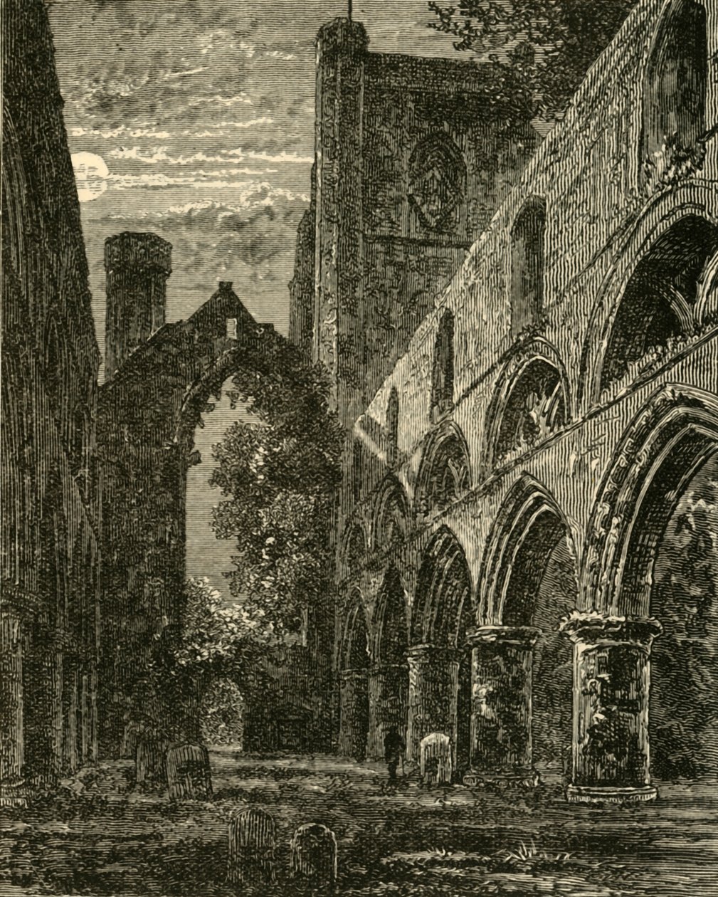 Skibet af Dunkeld Cathedral, 1898. af Unbekannt