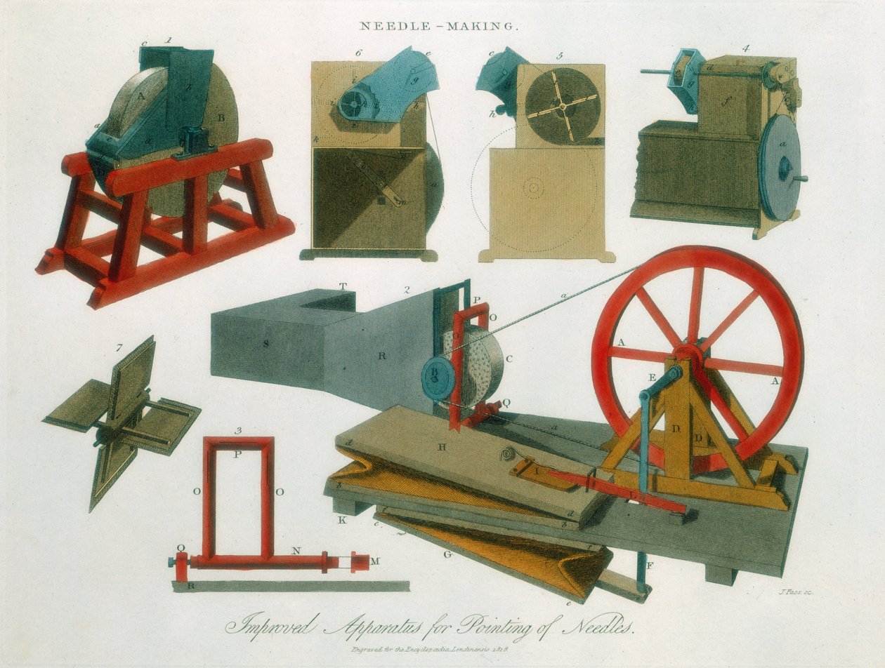 Nålefremstillingsudstyr, 1819 af Unbekannt