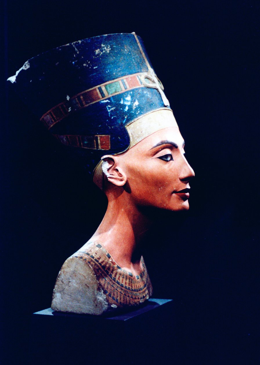 Nefertiti, egyptisk dronning og ægtefælle af Akhenaten, 1300-tallet f.Kr af Unbekannt