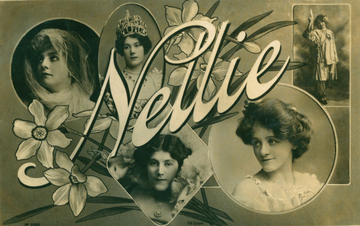 Nellie, postkort af den edvardianske skuespillerinde Nellie Stewart af Unbekannt