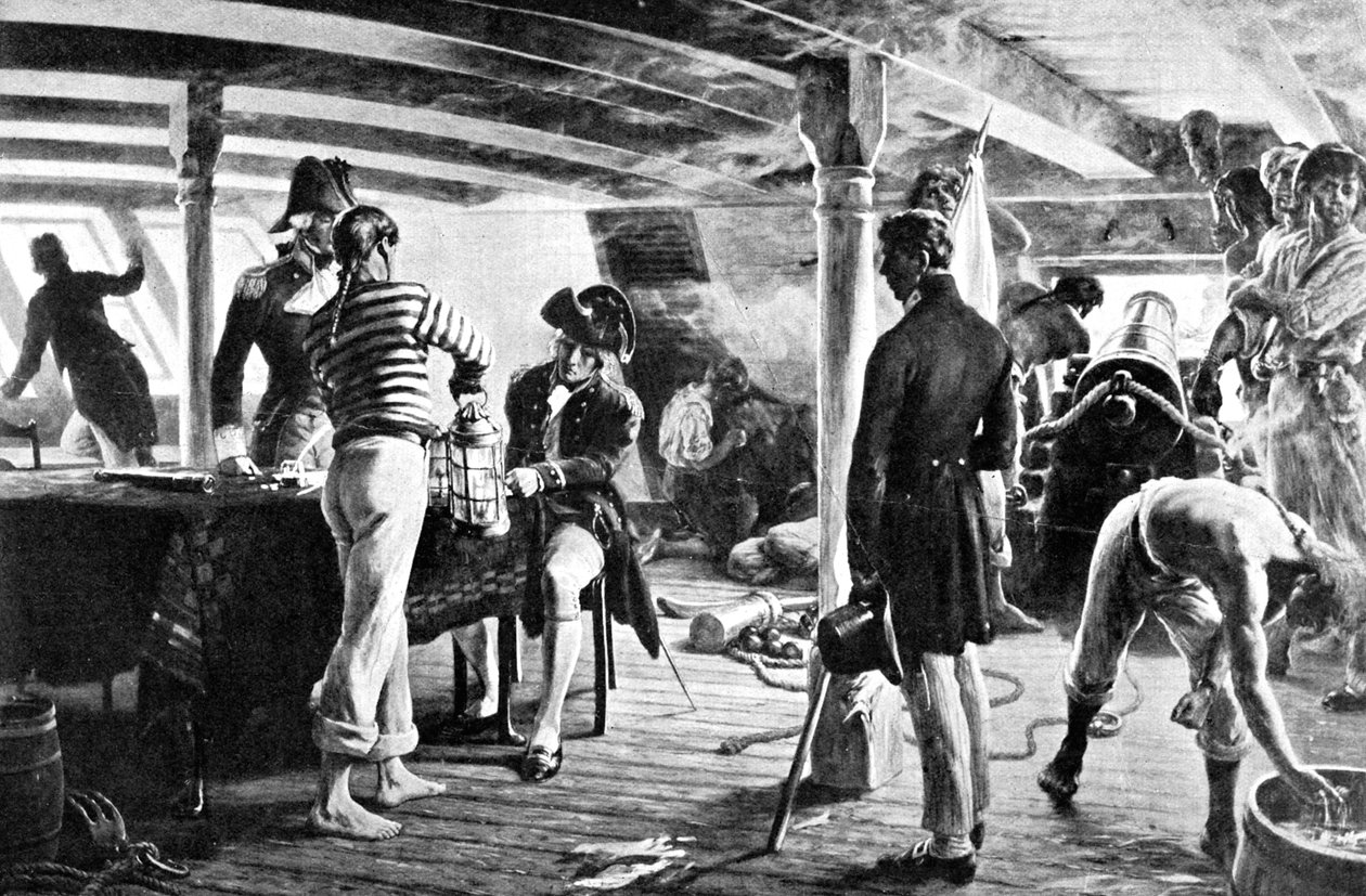 Nelson beseglede sit historiske budskab i København, 1801 af Unbekannt