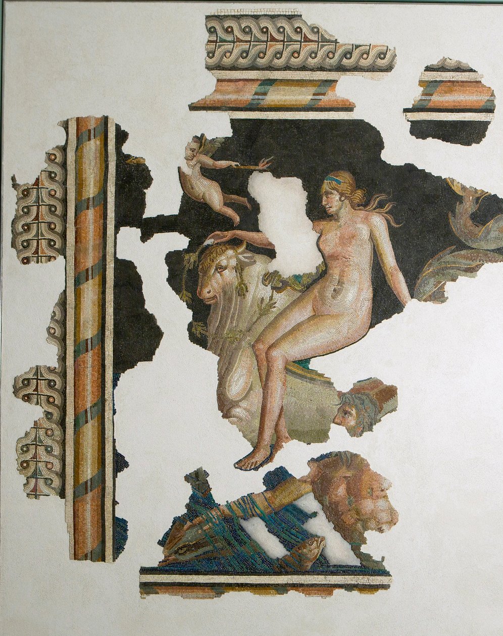 Nereide, Italien (mosaik) af Unbekannt