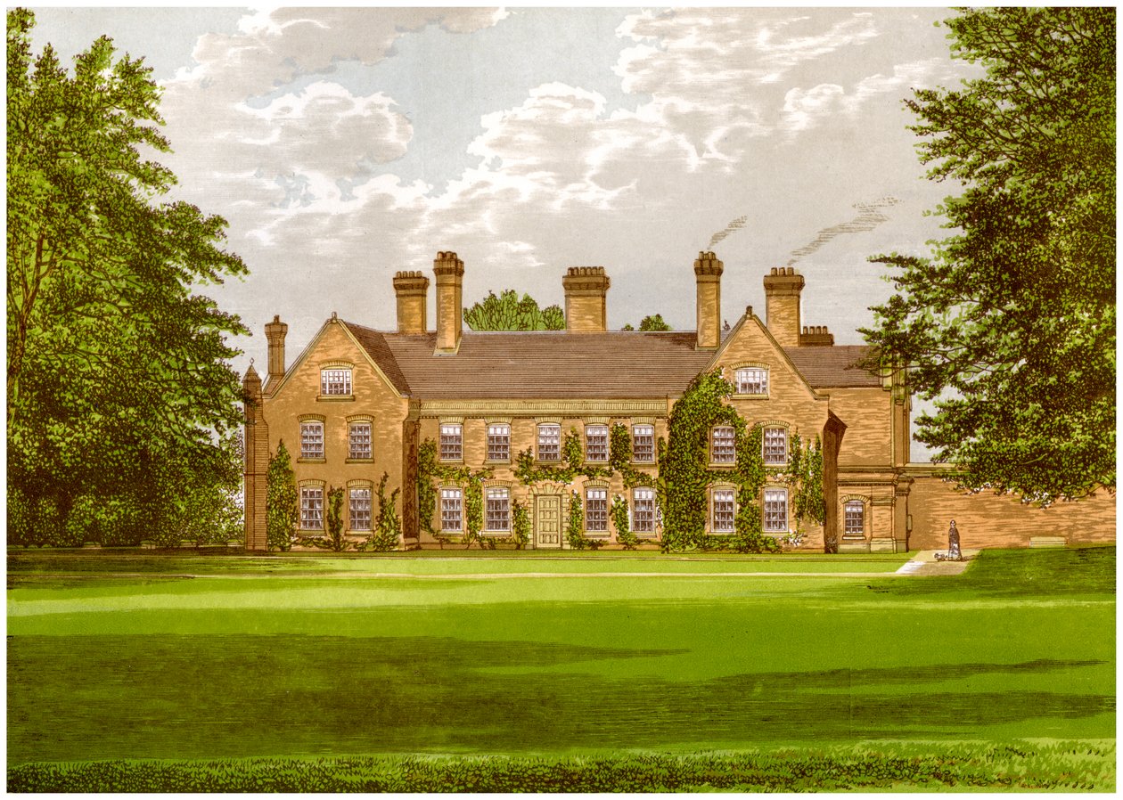 Nether Hall, Suffolk, hjemsted for familien Greene, c1880 af Unbekannt