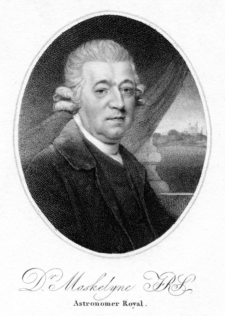 Nevil Maskelyne, engelsk astronom, 1804 af Unbekannt