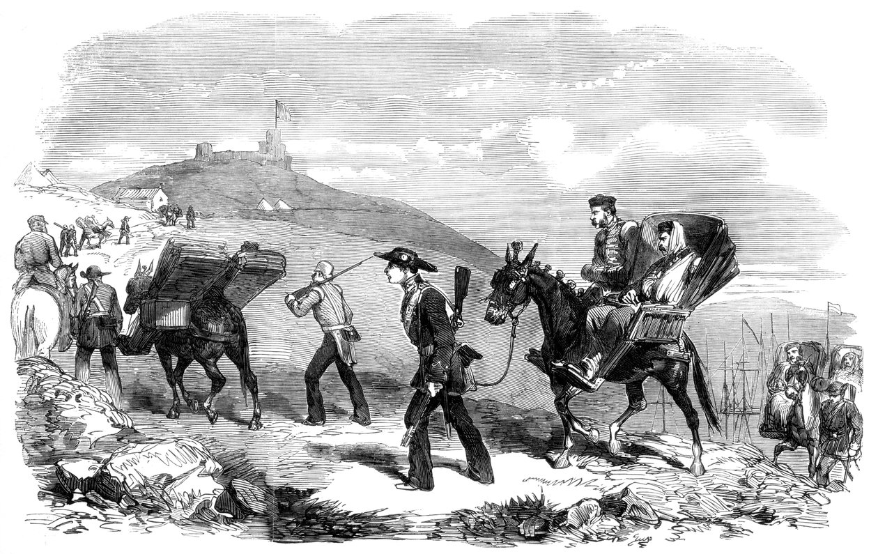 Ny Ambulancetransporttjeneste, 1855 af Unbekannt