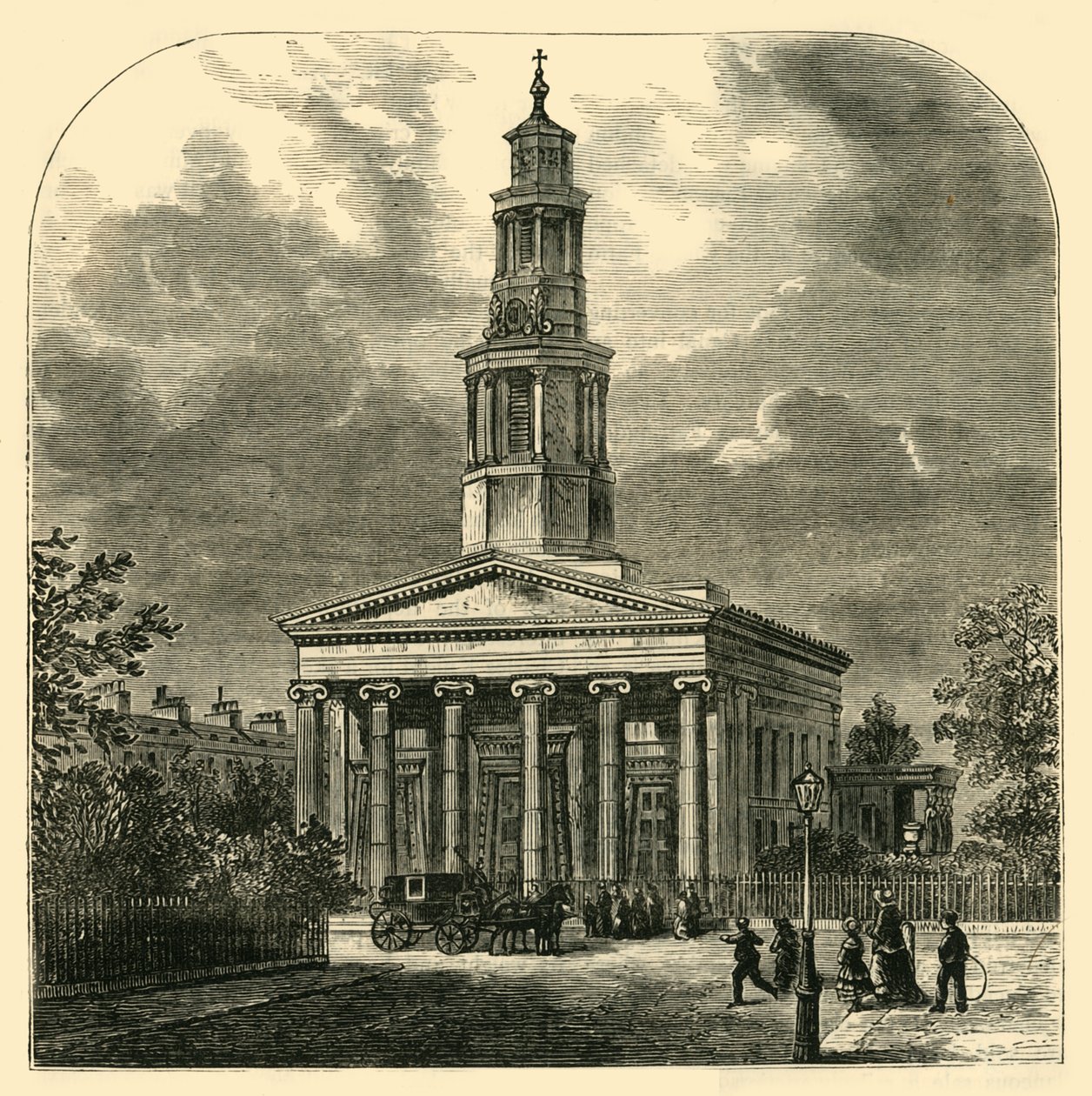New St. Pancras Church, c1876. af Unbekannt
