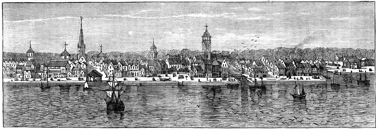 New York i midten af det 18. århundrede, c1880 af Unbekannt