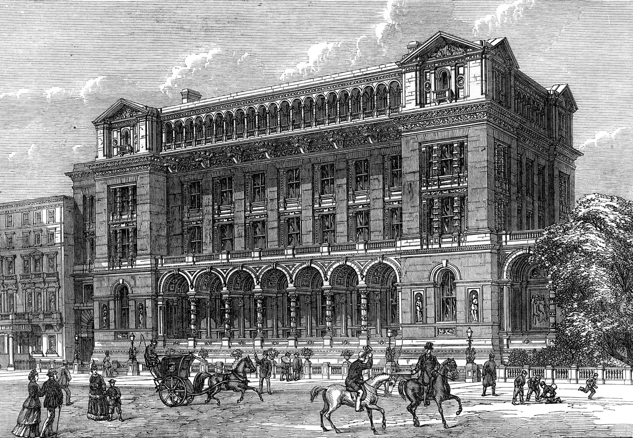 Nye naturvidenskabelige skoler, South Kensington, London, 1800-tallet af Unbekannt