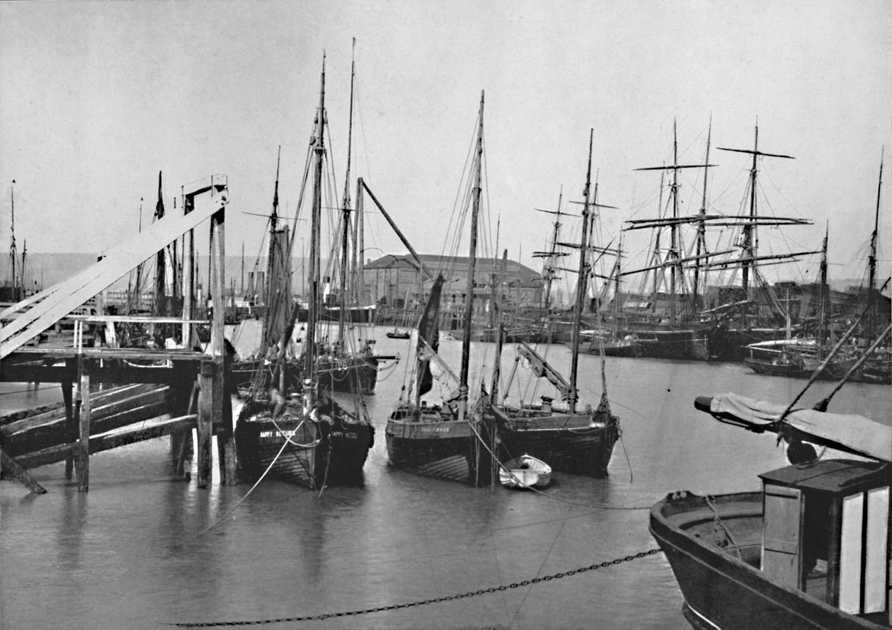 Newhaven - I havnen, 1895 af Unbekannt