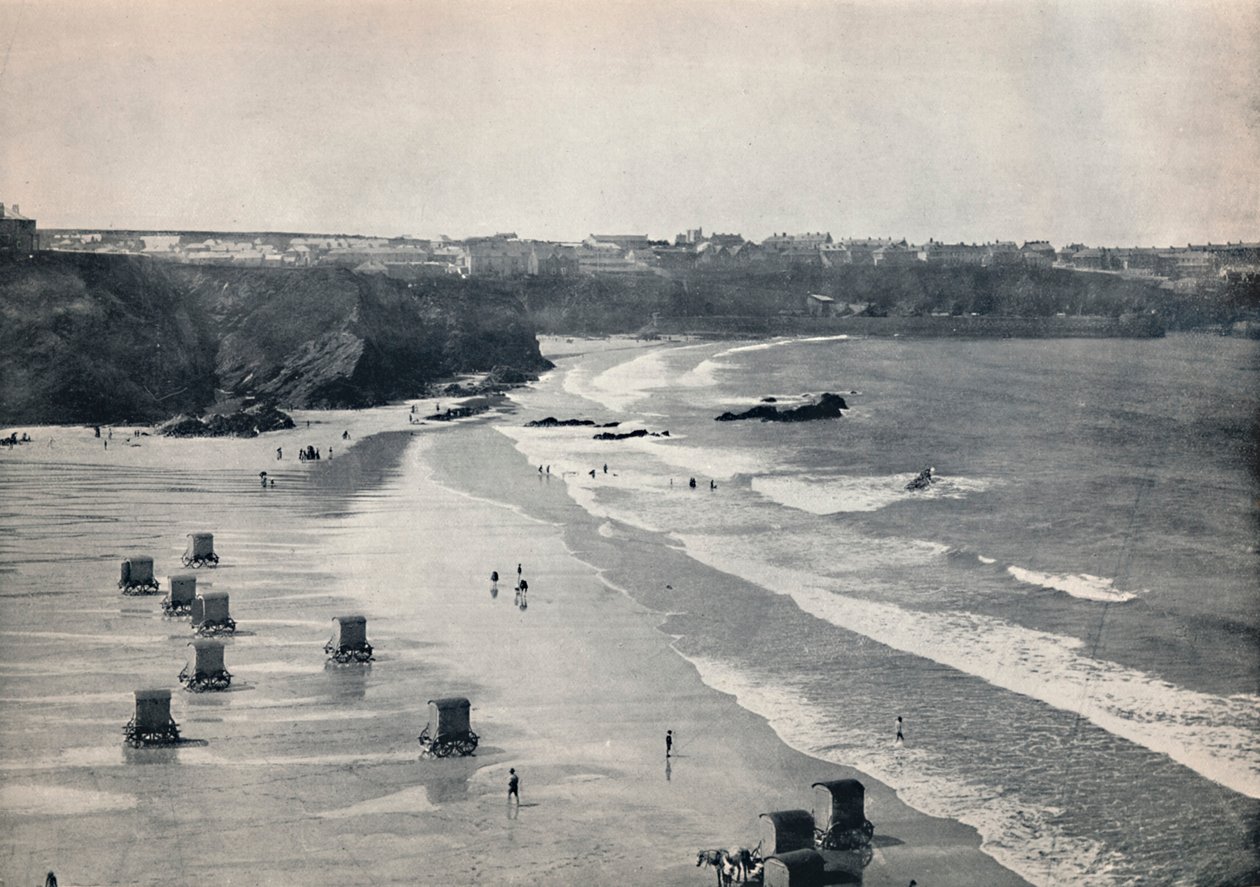 Newquay - Et stille badested, 1895 af Unbekannt
