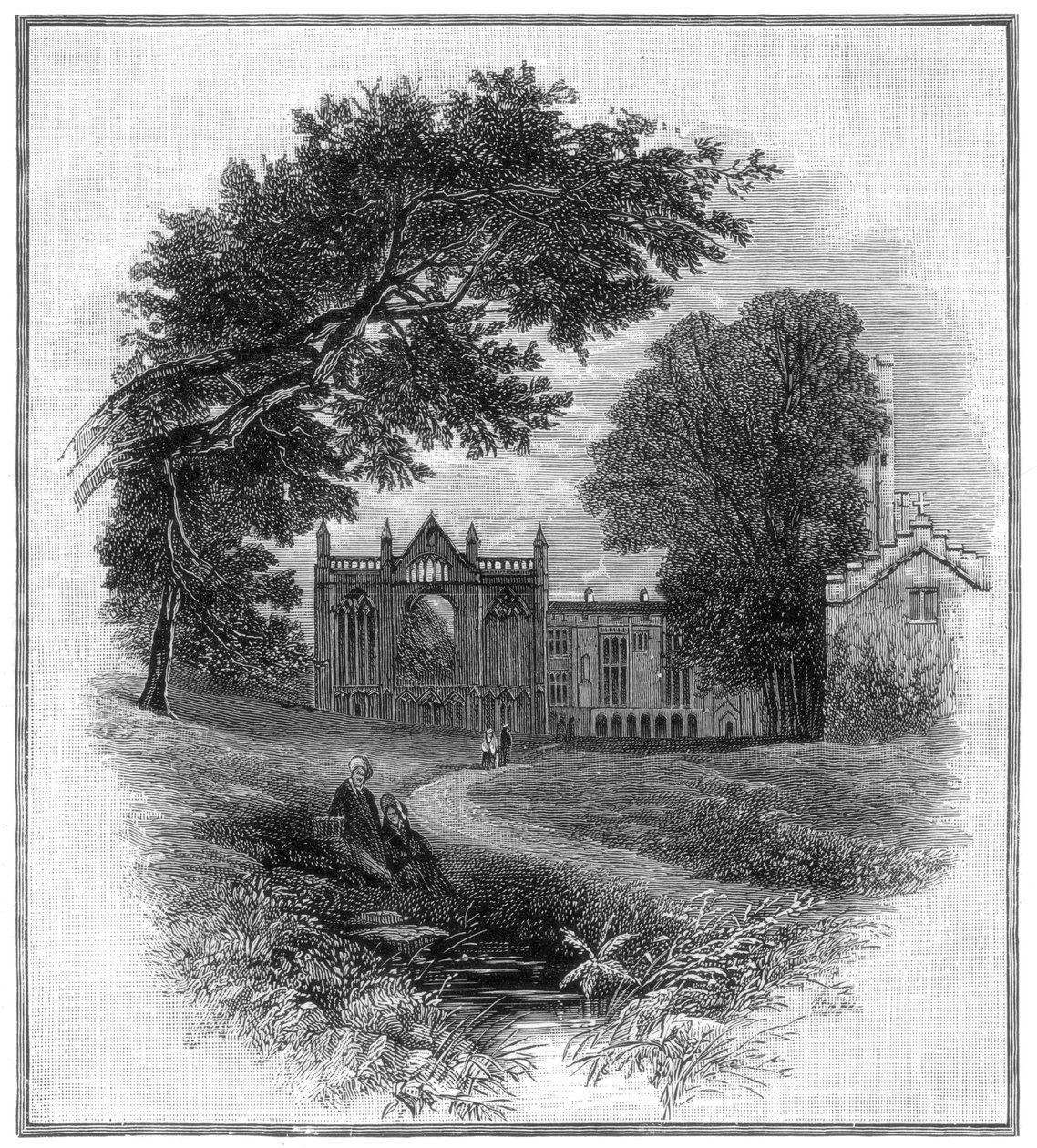 Newstead Abbey, Lord Byrons forfædres hjem, 1888 af Unbekannt
