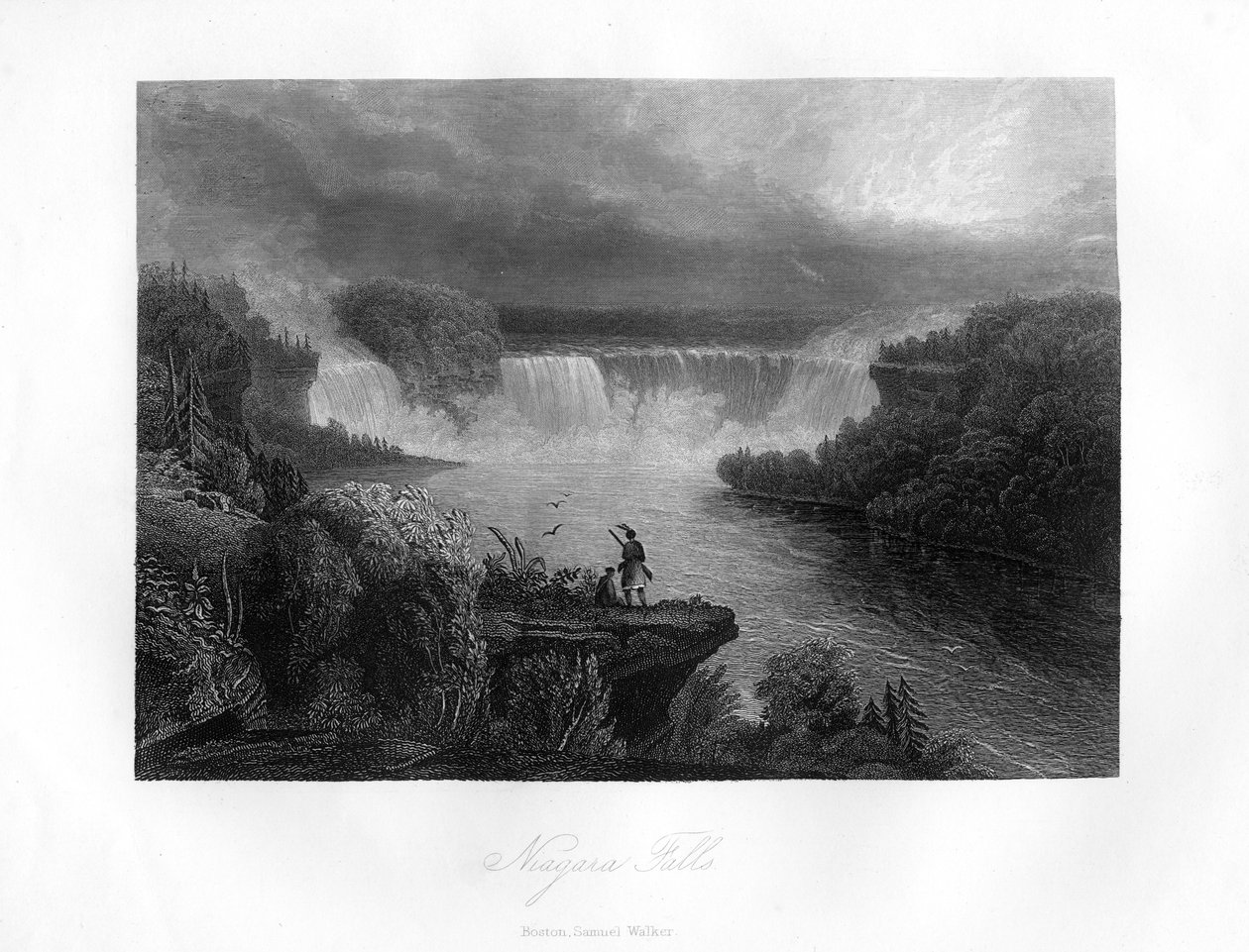 Niagara Falls, 1855 af Unbekannt