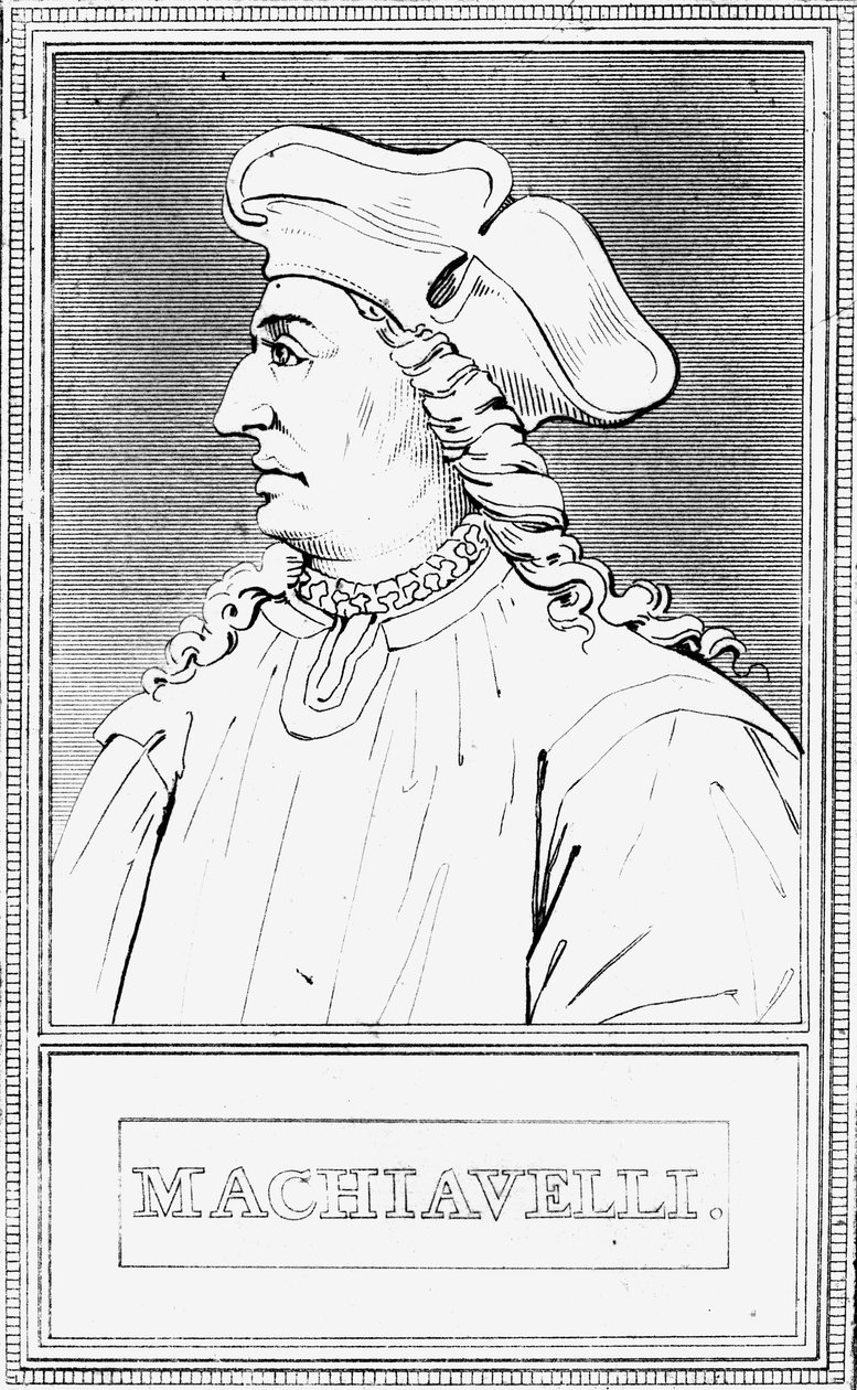 Niccolo Machiavelli, italiensk politisk filosof fra renæssancen af Unbekannt