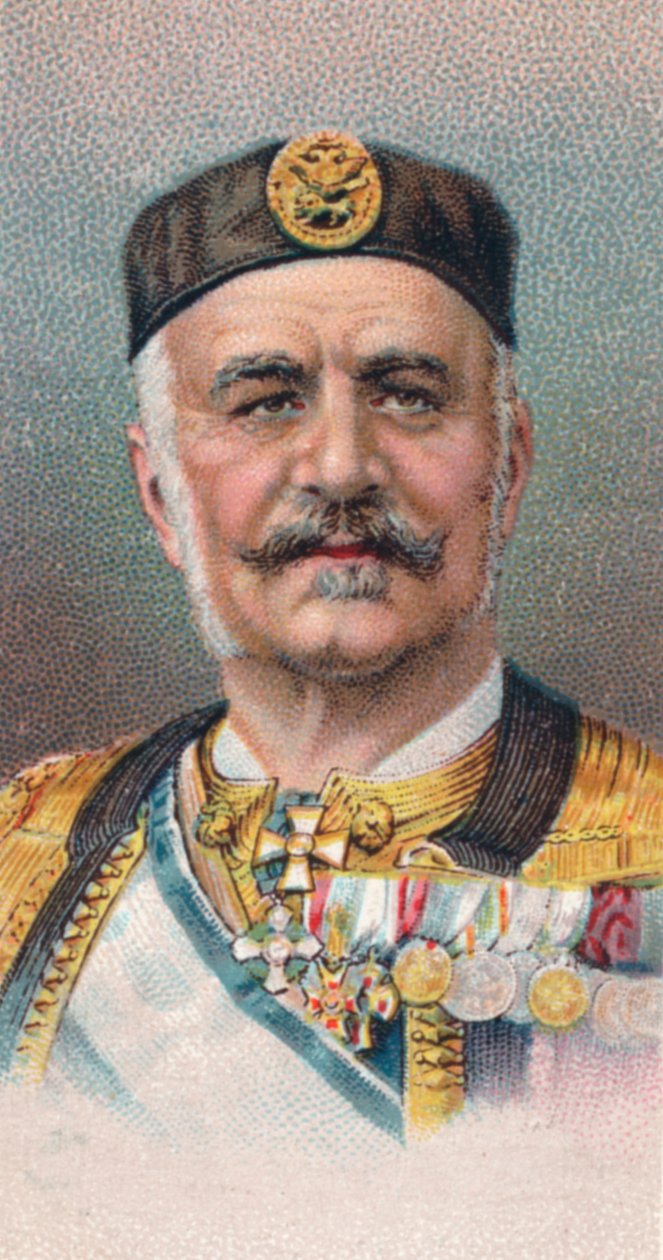 Nicholas I 1841-1921, konge af Montenegro, 1917 af Unbekannt