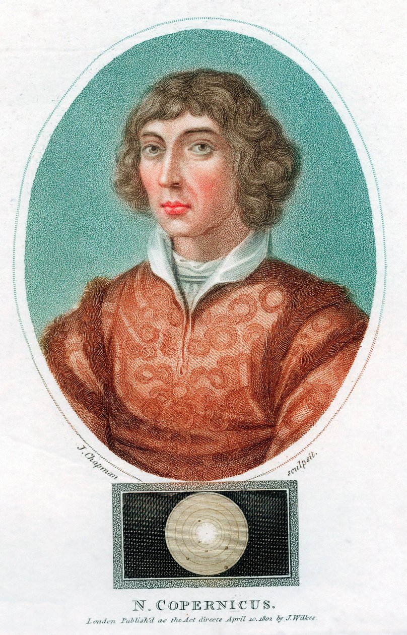 Nicolas Copernicus, polsk astronom, 1802 af Unbekannt