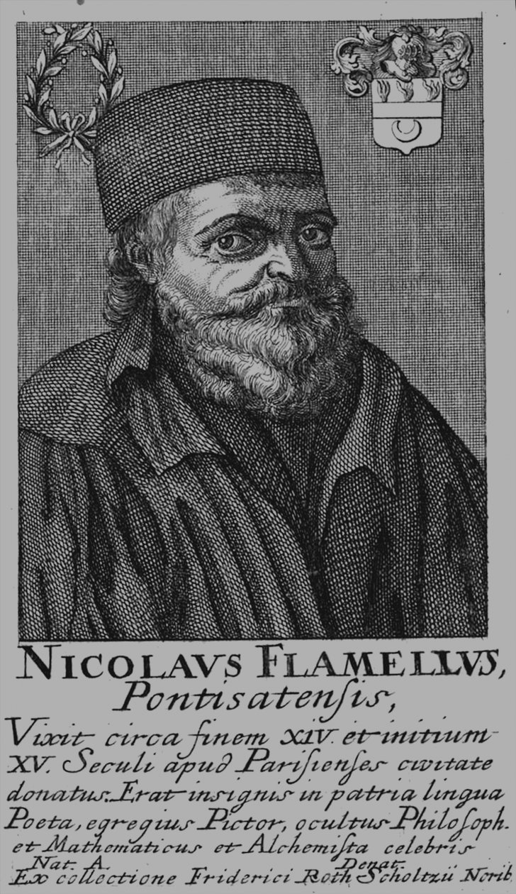 Nicolas Flamel 1330-1418 af Unbekannt