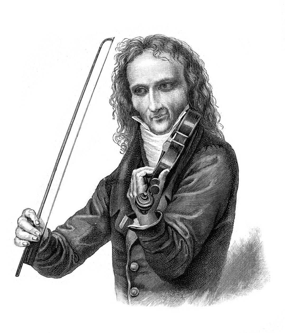 Nicolo Paganini, italiensk violinist, violist, guitarist og komponist fra det 19. århundrede, 1900 af Unbekannt